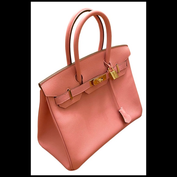 Hermes Birkin in Rose Confetti 30cm RARE, NEW Pink with a Full Set & Box! - Picture 5 of 12